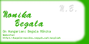 monika begala business card