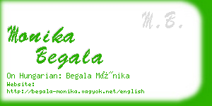 monika begala business card